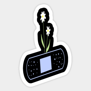 minimalist flower Sticker